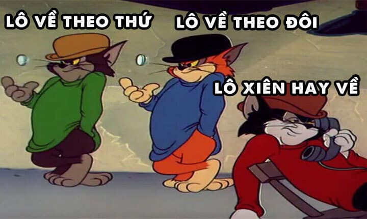 Các cặp lô về cùng nhau theo thứ