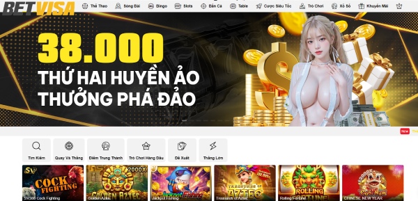 Top 3+ trò chơi phổ biến nhất trên Betvisa Casino online